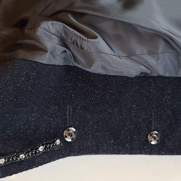 Bisou Bisou Black Sparkly Jacket - Picture 12 of 16